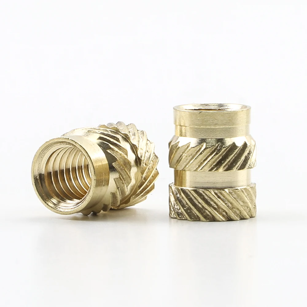 5-50pcs Brass Insert Knurled Nut M2 M3 M4 M5 M6 M8 Brass Threaded Inserts for Plastic Heat Set Embedment Nuts for 3D Printer