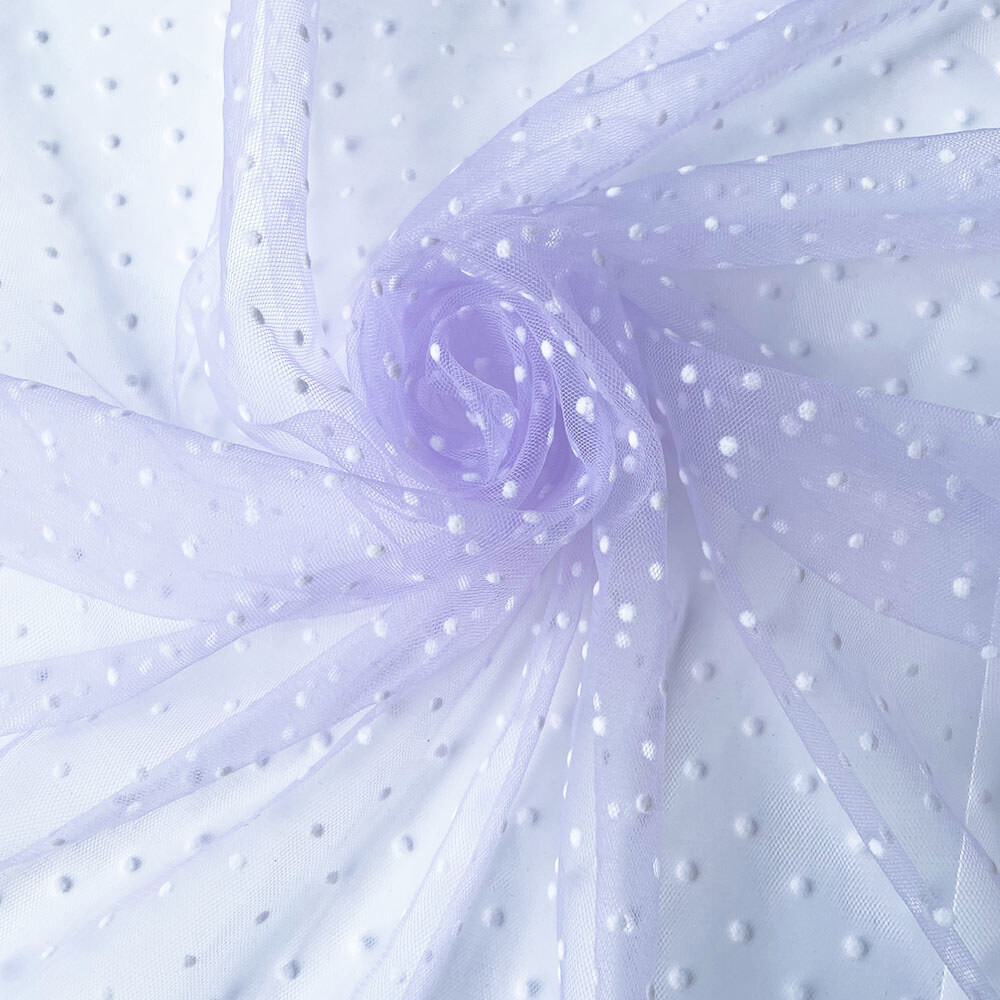 90x155cm Beflockte Dot Mesh Tüll Stoff Hohe Elastische DIY Mädchen Sommer Kleid Hemd Abendkleid Kopfbedeckungen Materialien party Dekorative