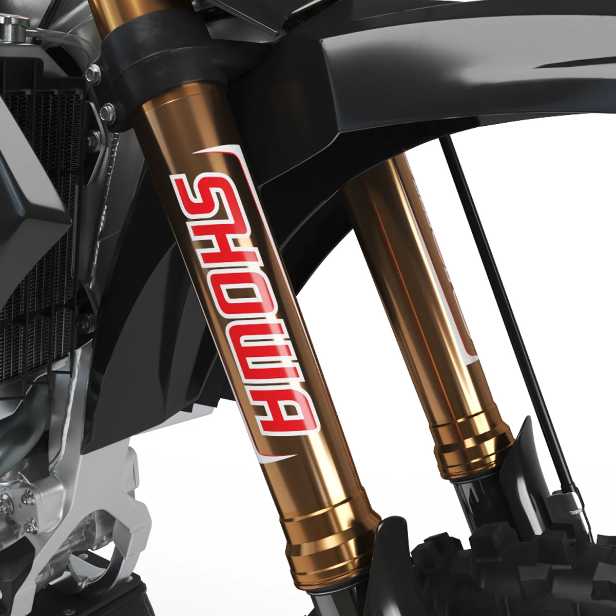 反射モトクロスオートバイステッカーフォーク Kyb Wp サスペンション昭和デカールヤマハホンダスズキ Ktm カワサキベネリ