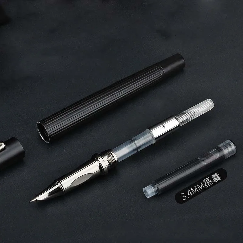 Chất Lượng Cao Bộ 727 Bút Máy Kim Loại Bút Mực Mờ Đen F Ngòi Bộ Chuyển Đổi Chất Độn Văn Phòng Kinh Doanh Đồ Dùng Học Tập Viết
