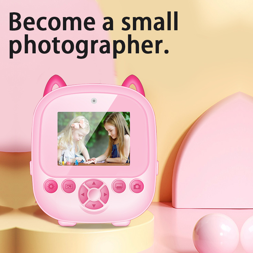 Aparat cyfrowy dla dzieci Zabawki do natychmiastowego drukowania dla dzieci Kamera termiczna HD 1080P Natychmiastowa kamera do drukowania zdjęć Zabawki wideo Prezent