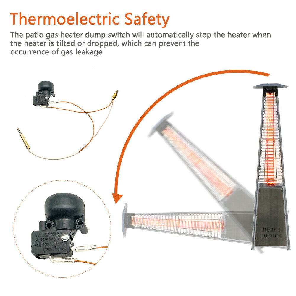 Thermocouple and Tilt Switch for Patio Heater Dump Switch for Propane Heater Patio Heater Outdoor Gas Heater Repair Kit