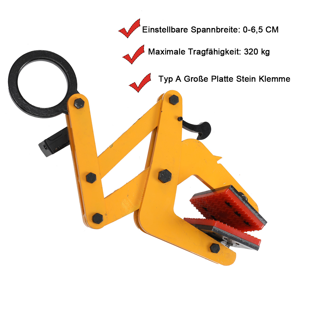 Clmap de elevação de mármore, laje de pedra, 390kg, 350kg, pedra de mármore resistente, braçadeira de elevação vertical, clipe de ardósia, ferramentas de elevação