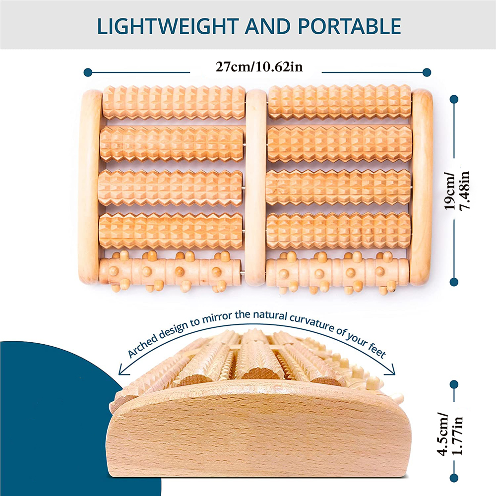 ลูกกลิ้งเท้าเพื่อบรรเทา Plantar Fasciitis, เครื่องนวดเท้าเพื่อประสาทและช่วยเพิ่มการไหลเวียนโลหิต, เดือยส้นเท้าและอาการปวดโค้ง