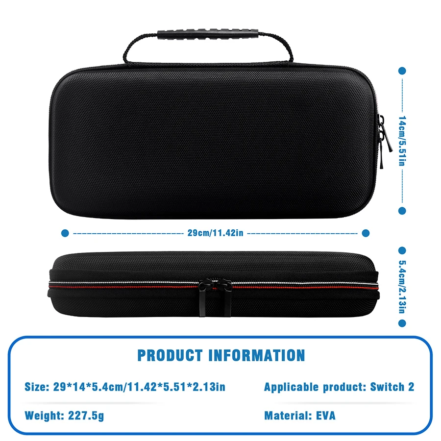 2025 Nueva bolsa protectora de almacenamiento para host Switch2, caja para consola de juegos, juego de protección anticaída de segunda generación, funda protectora para host
