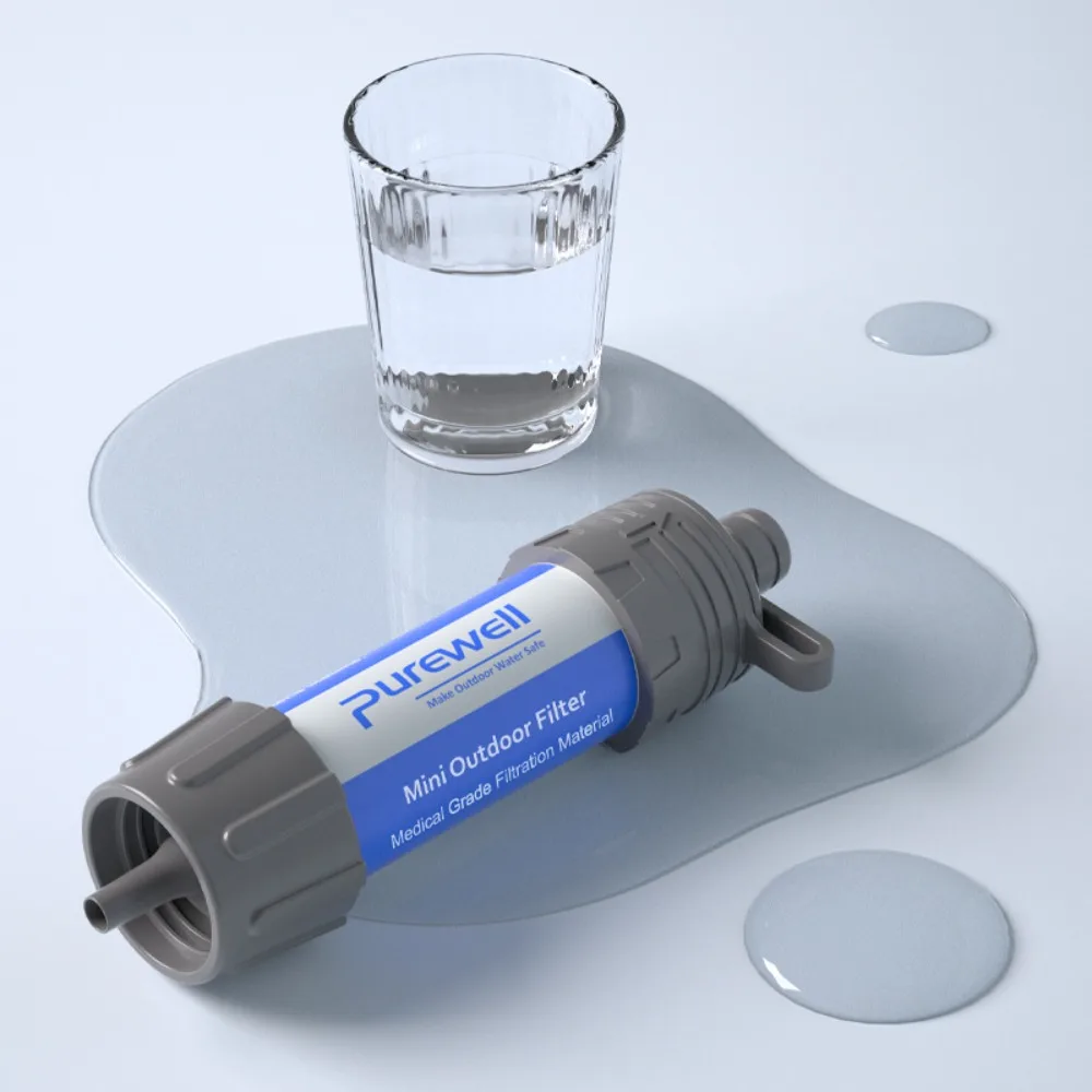 Purificateur d'eau extérieur Membrane d'ultrafiltration Purification de l'eau StrawDirectDrinkingWild Mini filtre extérieur Portable