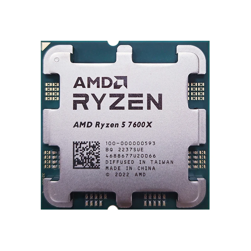 AMD RYZEN 5 7600X Brand New CPU Gaming Processor AMD R5 7600X 6-Core 12-Thread 5nm 38M Socket AM5 Without Fan PC Gamer Cache