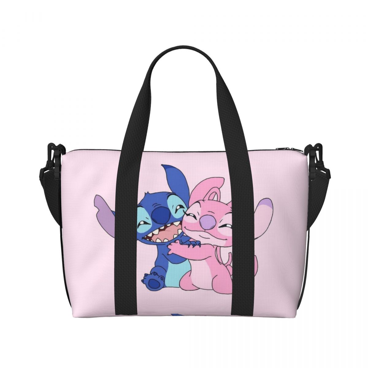 Benutzerdefinierte Lilo und Stitch Lebensmittel-Einkaufstasche für Damen, große Kapazität, Disney Beach Gym Reisetaschen