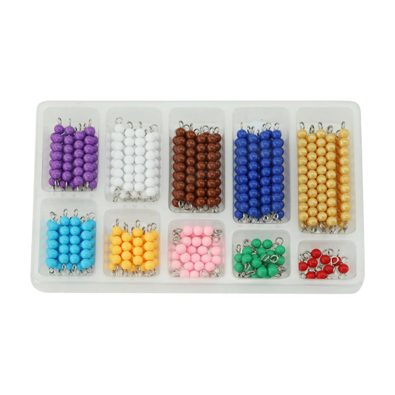 Montessori Counting Beads Teaching Aid Montessori Bead Chains for Boys Girls