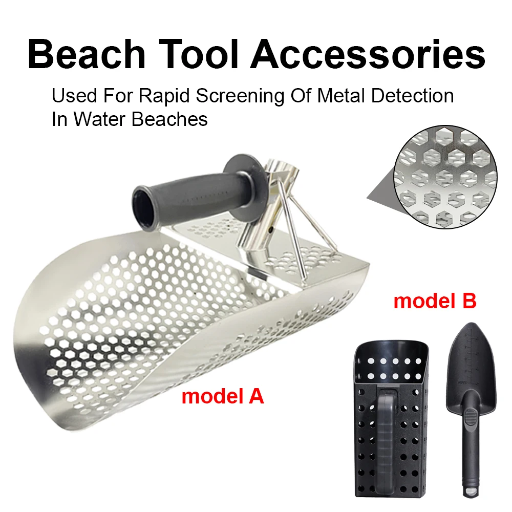 Zandschep en schep Graafgereedschap Strandzoeker Filter Zandschep Handmatig en detectie Zandlasschep
