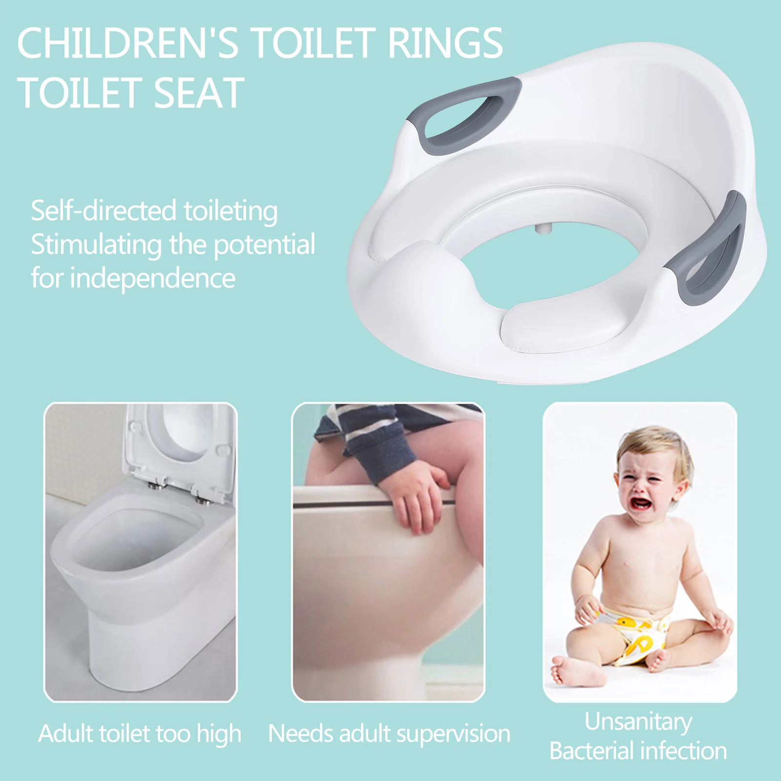 Kinder Toiletten sitz Baby Kleinkind Toiletten sitz Adapter mit Griffen Kommode Bank Kinder Kommode Bank Adapter Haushalts waren