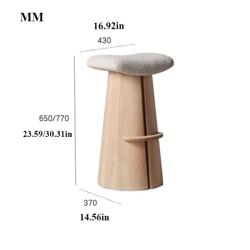 Nordic Luxury Solid Wood Bar Chair Creative Design Kitchen Counter Home Bar Stools Modern Taburetes Altos De Cocina Furniture