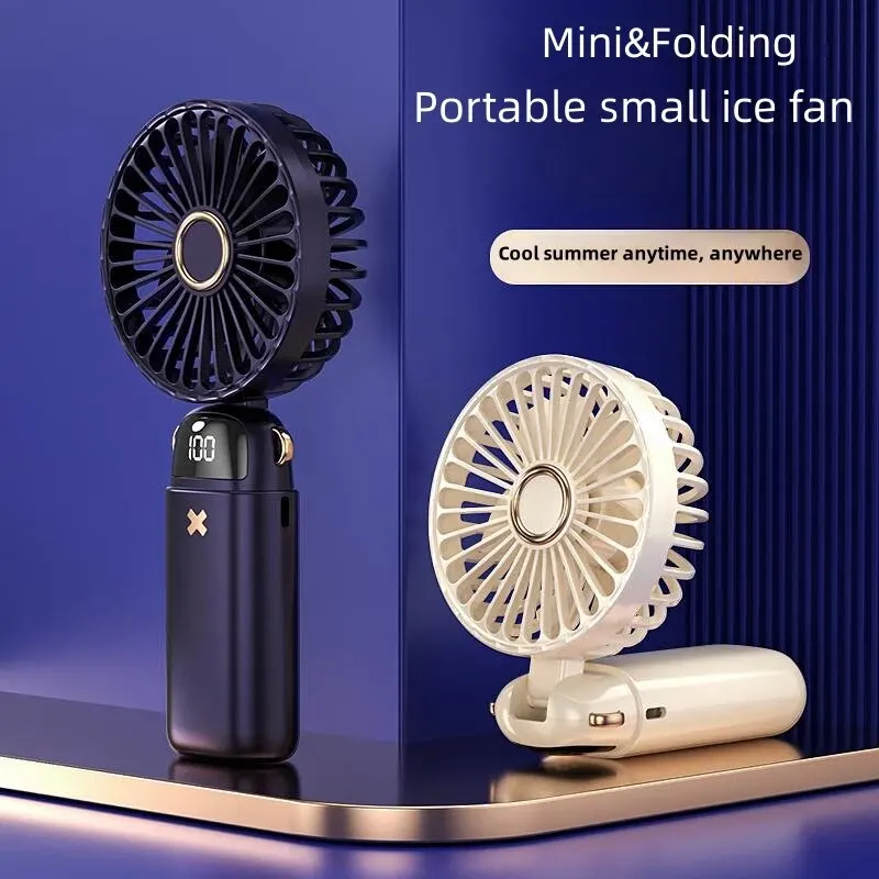 Mini piccolo ventilatore portatile portatile silenzioso scrivania da ufficio studente in dormitorio ricarica ventilatore da tenere a mano esterno piccolo