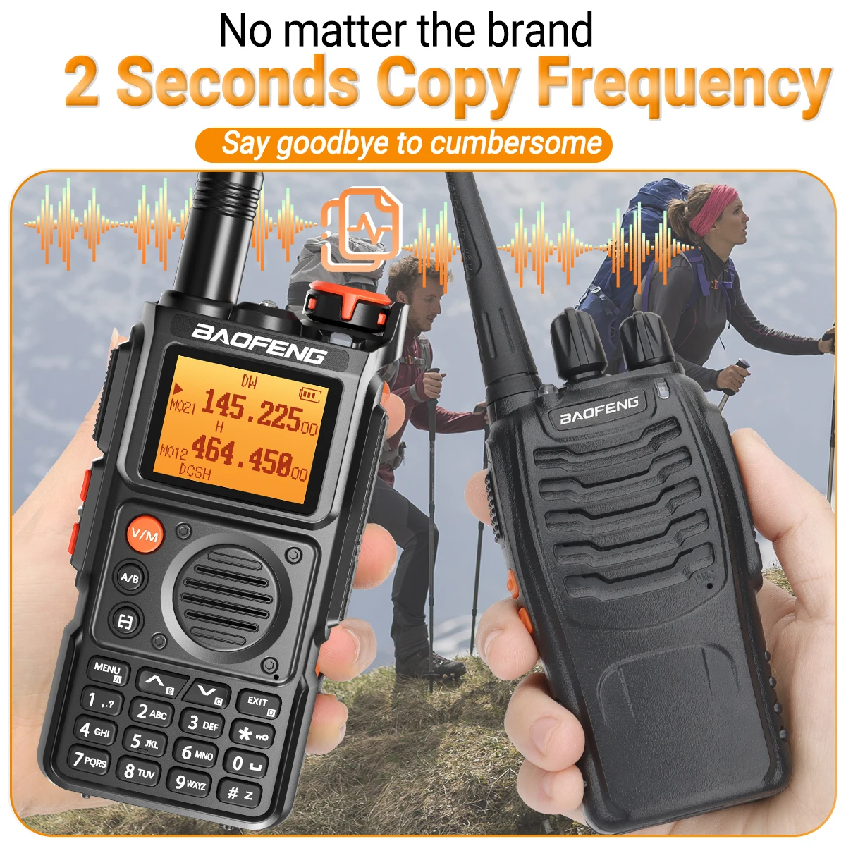Baofeng UV-K6 Air Band Walkie Talkie Drahtlose Kopierfrequenz Multiband Typ-C Tragbares UHF VHF Long Rang UV5R Zweiweg-Amateurfunkgerät