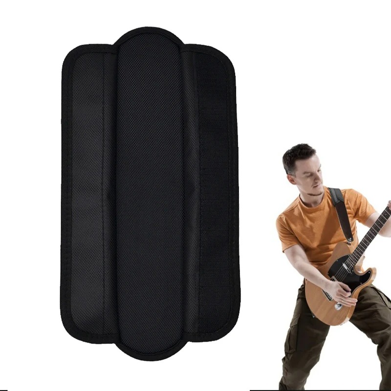 Black Weight Reducing Shoulder Pad Dual Backpack Stress Reducing Wider Weight Reducing Schoolbag Shoulder Strap