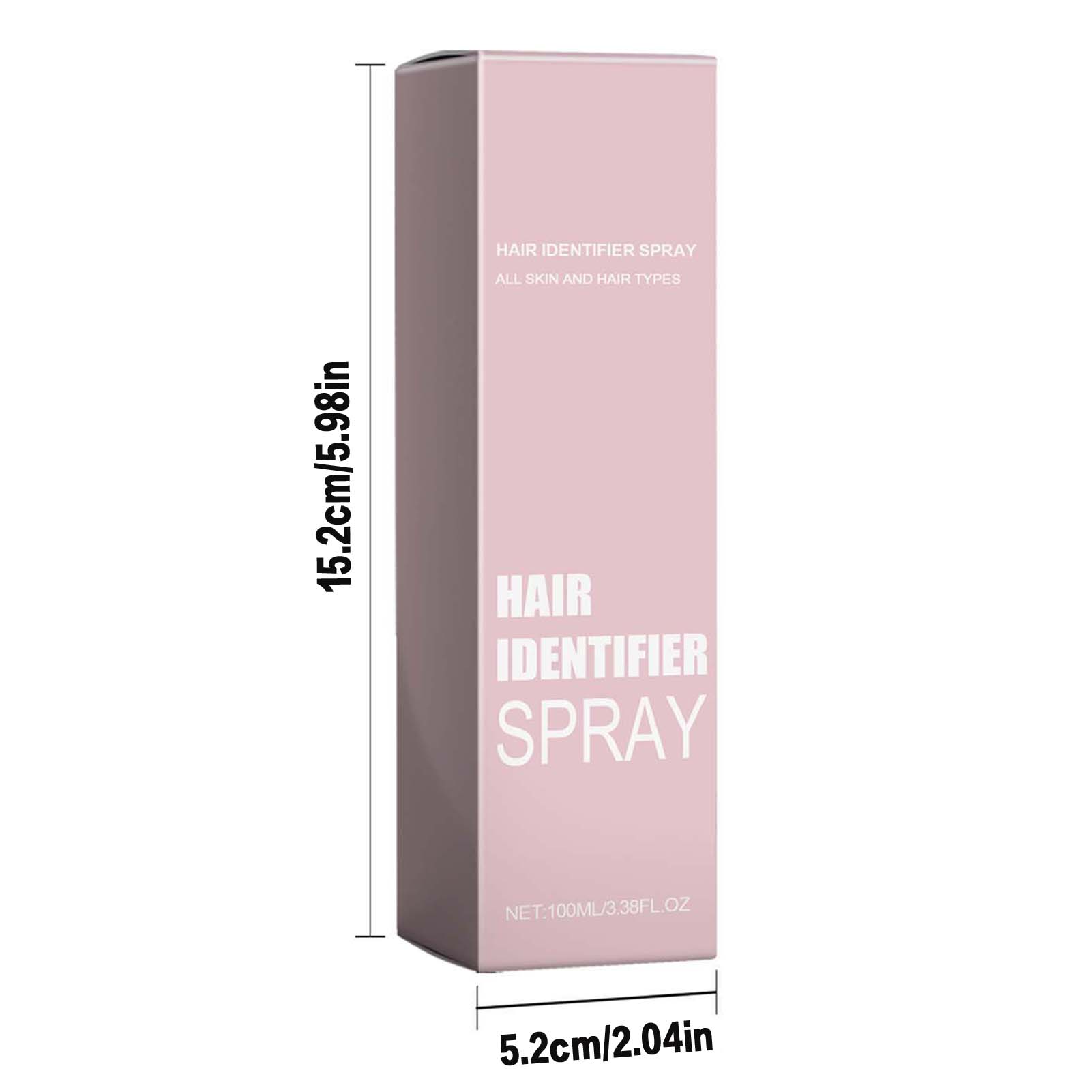 Facial Hair Identification Spray, pele branca, corpo hidratante Dermaplaner, adequado para a condição quente do verão