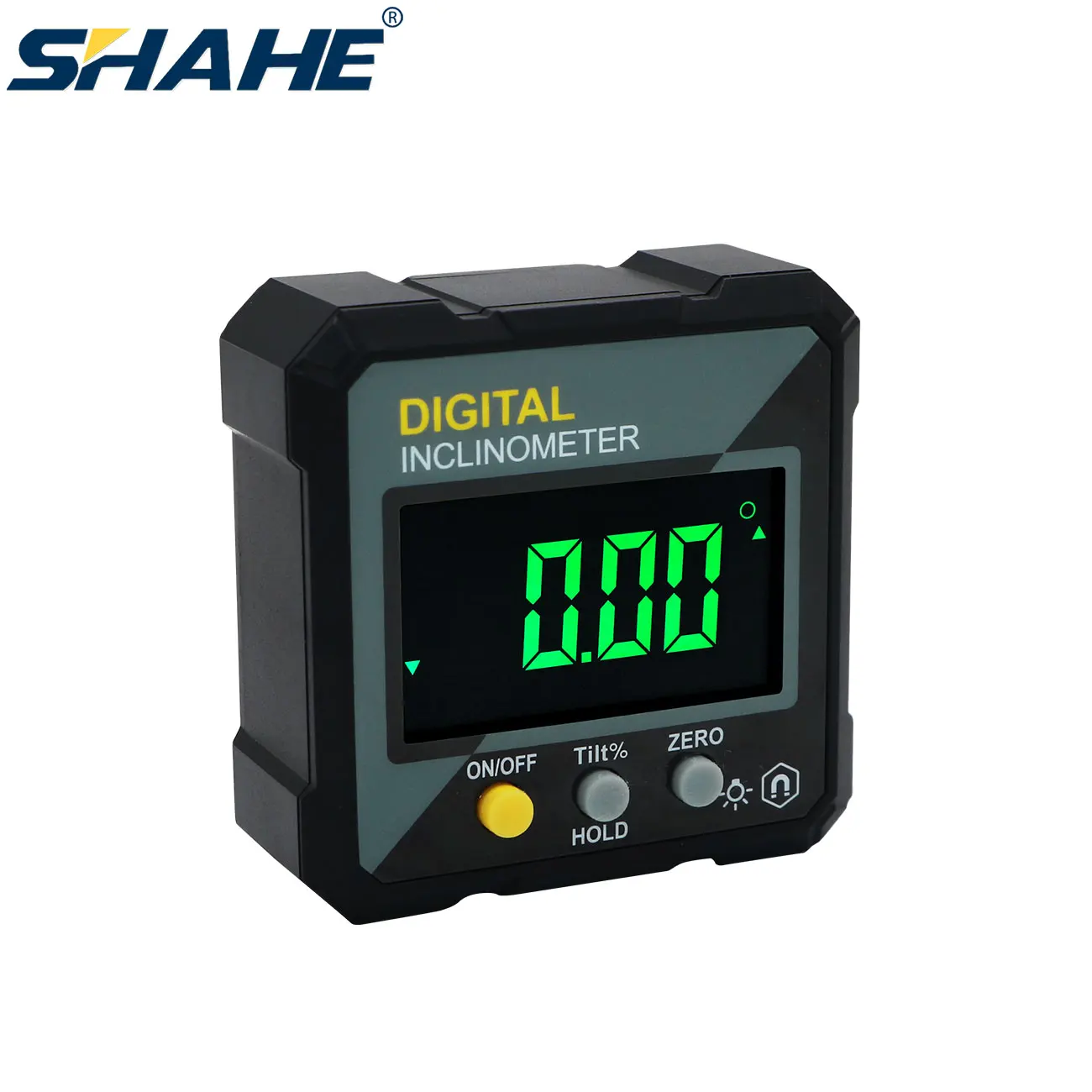 SHAHE Mới Góc Protractor 360 Độ Mini Điện Tử Kỹ Thuật Số Protractor Inclinometer Góc Tìm Đồng Hồ Đo Đo Hộp