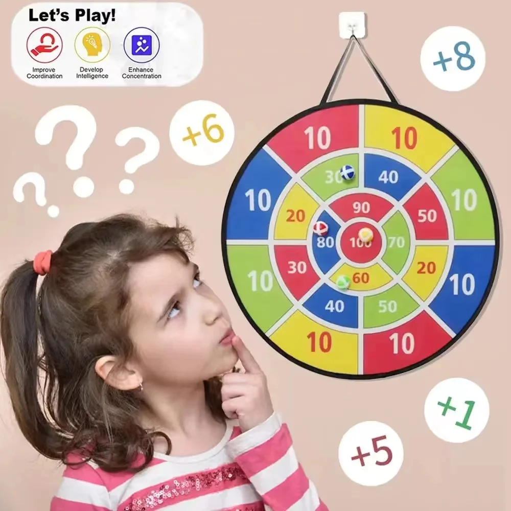 เด็ก Sticky Ball 74 ซม.ขนาดใหญ่ DART BOARD ครอบครัว Interactive เกมการศึกษาเลขคณิตในร่ม/กลางแจ้งกีฬาของเล่นของขวัญ