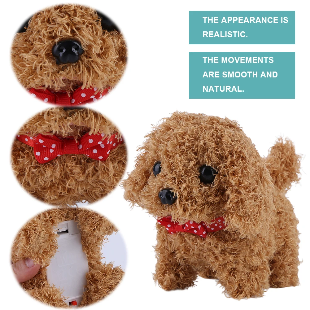 Electronic Robot Plush Dog With Realistic Movement Simulation Robot Dogs Barking Tail Wagging Pets Dog Toy Kids Educational Gift