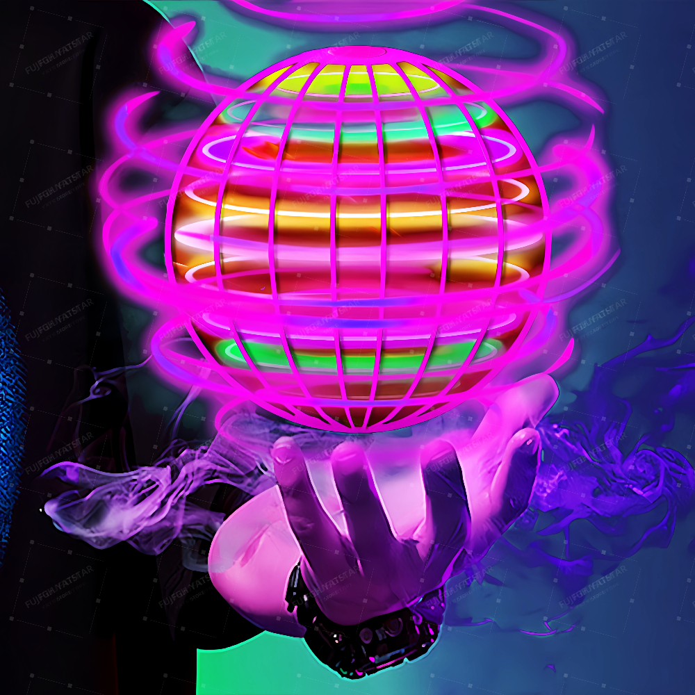 Fly Nova Pro boule volante gyroscope Boomerang jouet rotatif magique Drone de contrôle manuel 360 °   Mini OVNI rotatif avec lumières, cadeau pour enfants