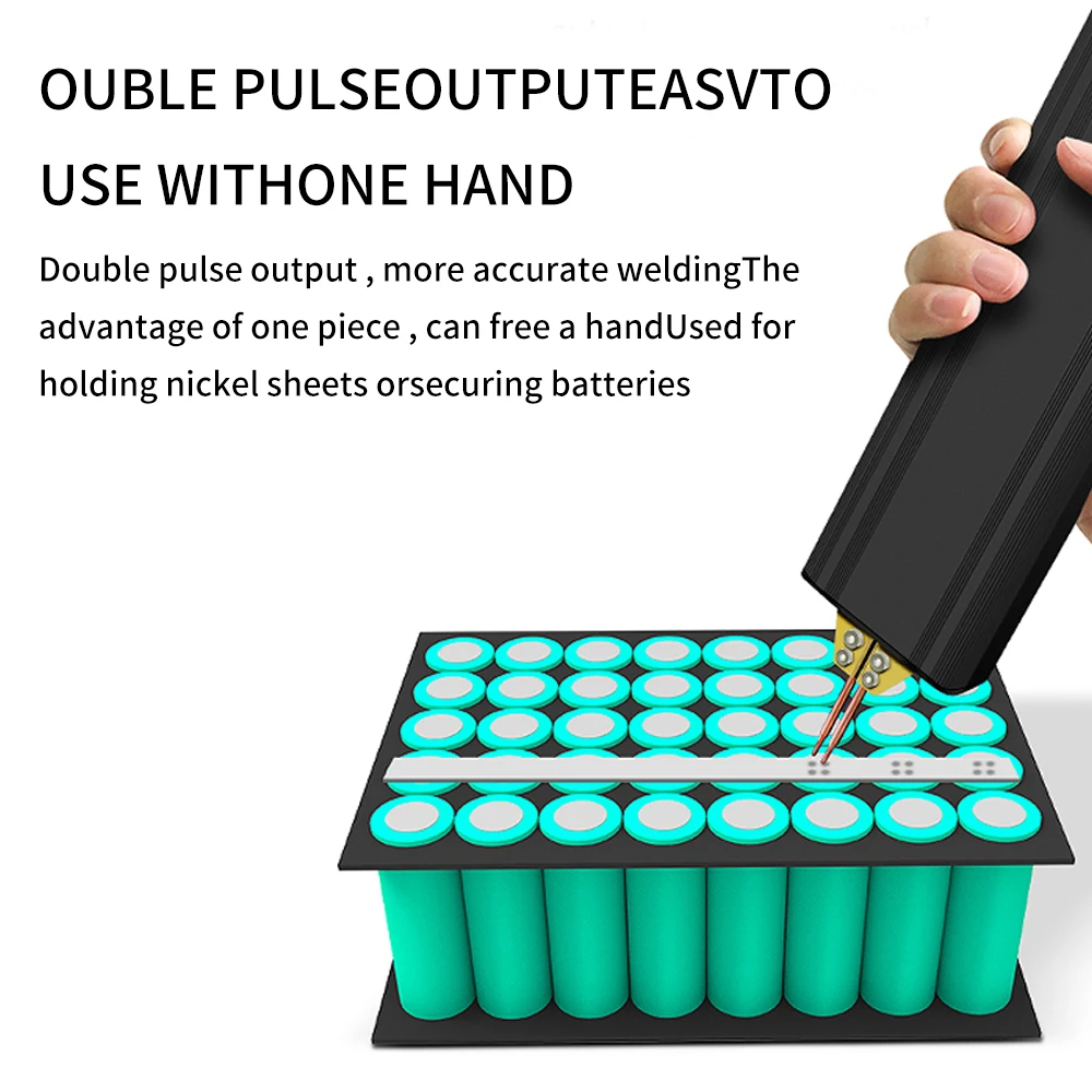 Handheld Battery Spot Welding Machine Portable 18650 Lithium Battery Nickel Sheet Nickel Strip Welding Aluminum Welding Head