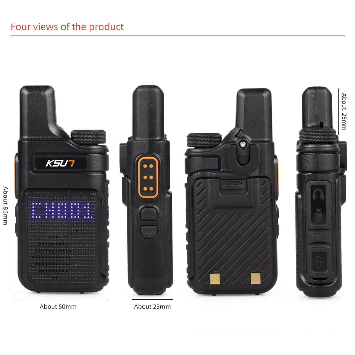 KSUT M6 Ручная PMR446 FRS Walkie Talkie 2 шт. Набор радиостанций-передатчик для детей Беспроводное устройство Двустороннее радио