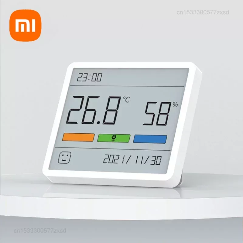 Xiaomi DUKA Atuman LCD electrónico Digital temperatura humedad medidor reloj Mini reloj Digital decorativo pantalla grande horario