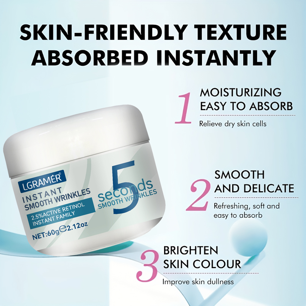 5 secondi Retinolo Crema Antirughe Linea Anti Invecchiamento Istantanea Dissolvenza Crema Rassodante Viso Pelle Fine Idratante Cura Crema Lifting