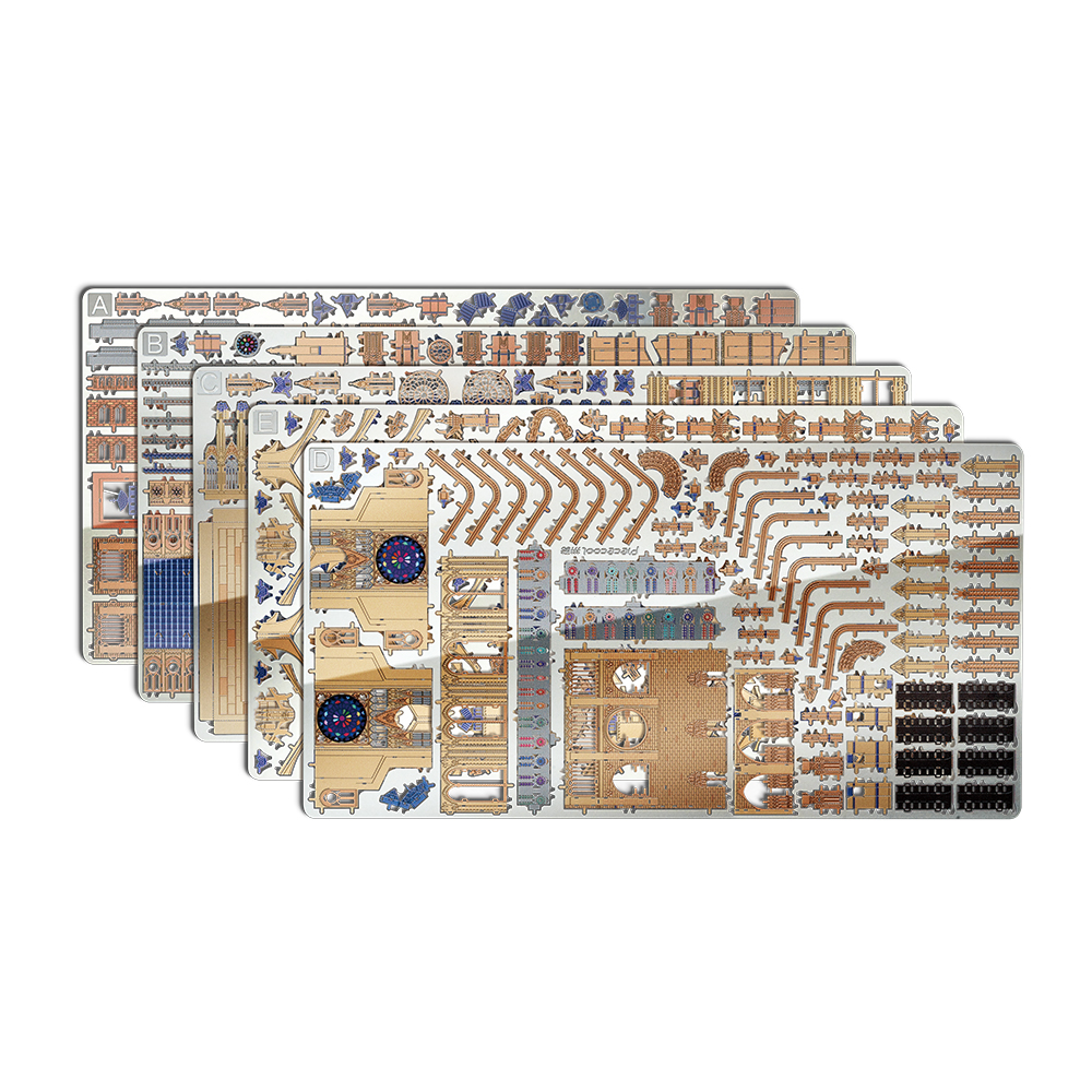 Piececool 3D Kim Loại Xếp Hình Nhà Thờ Đức Bà Paris Xây Dựng Mô Hình Bộ Dụng Cụ DIY Ghép Thanh Thiếu Niên Đồ Chơi Bộ Mô Hình Cho Trí Não teaser