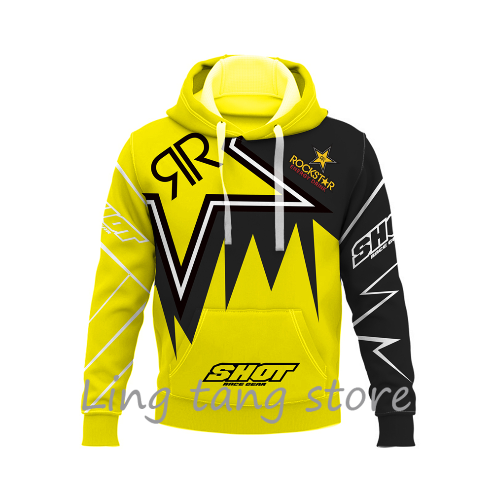 Sudadera con capucha informal para hombre, jersey con estampado 3D para entusiastas de los deportes todoterreno, para exteriores, Hip-Hop, carreras, Rally, otoño/invierno, 2023