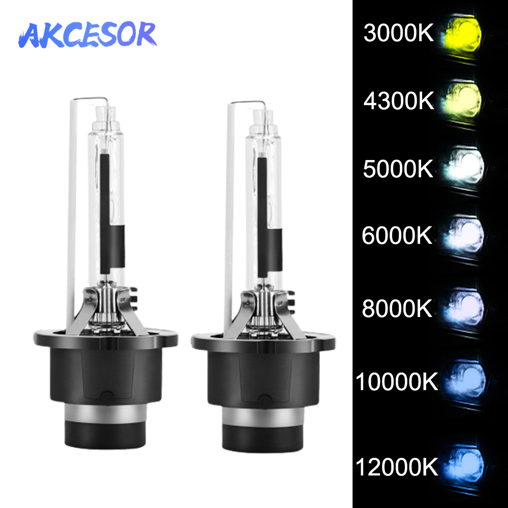 2x Bóng Đèn Xenon D2S D2R D4S D4R HID Đèn Pha Bóng Đèn Pha Bộ Đèn Tự Động 3000K 4300K 5000K 6000K 8000K 10000K 12000K 12V 35W