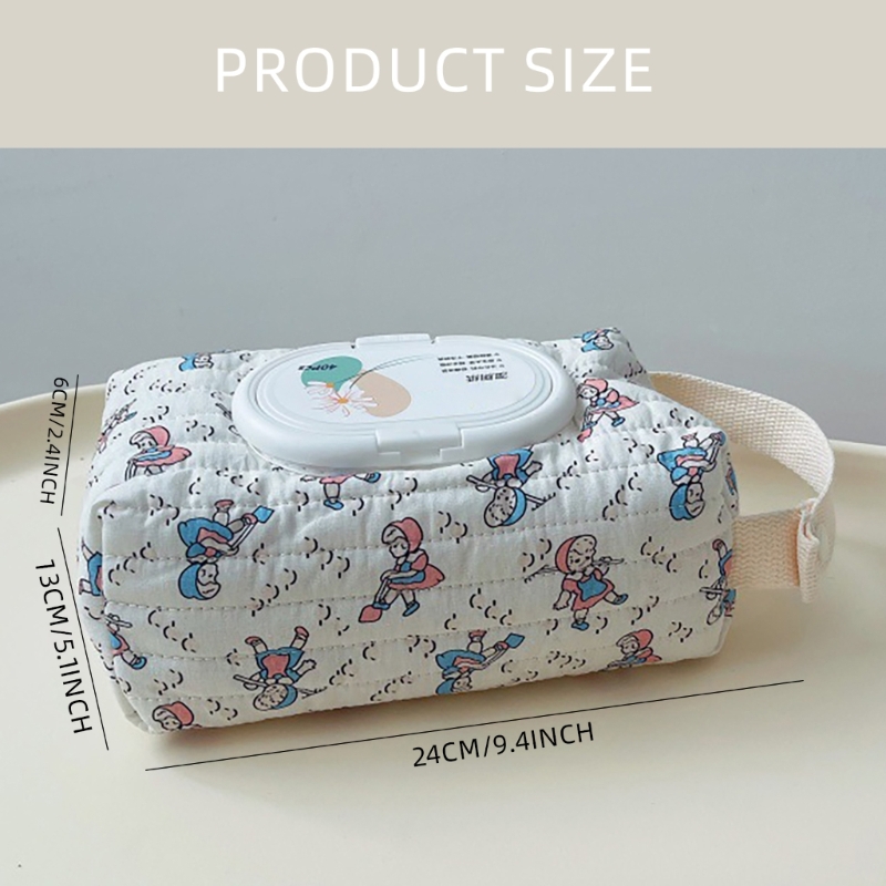 ワイプディスペンサー プリント柄ワイプボックス ユニバーサルワイプホルダーケース 蓋付き QX2D