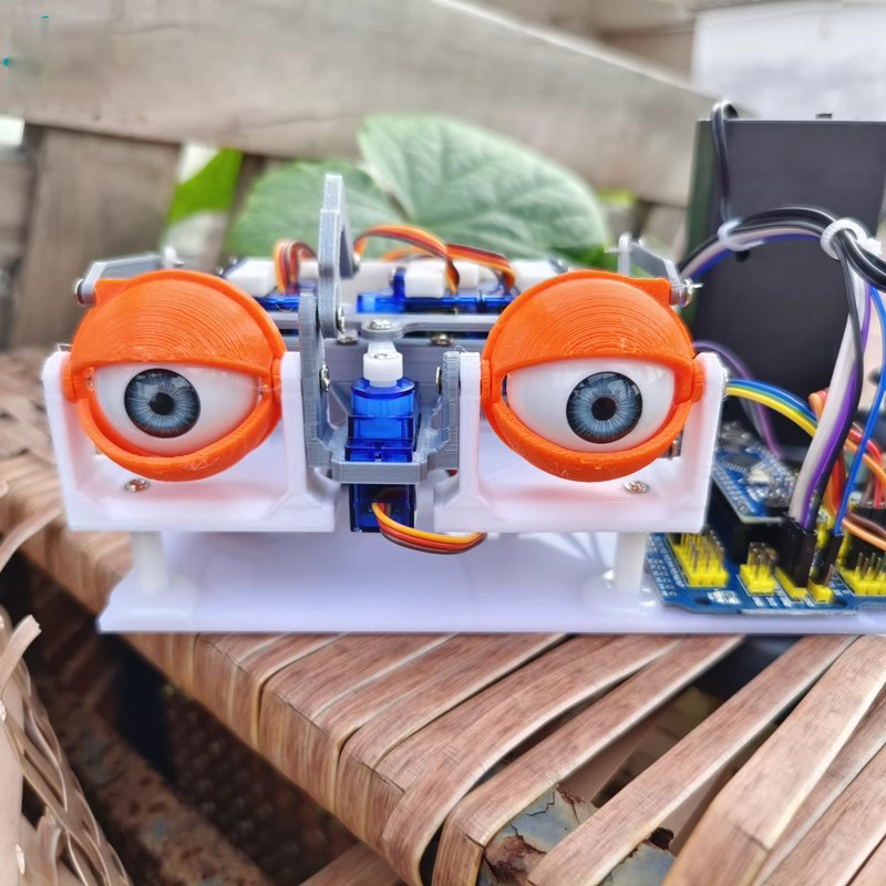 SG90 Servo Joystick Control Animatronic Eyes für Arduino Bionic Robot DIY Kit STEM Lernspielzeug Maker Open Source Project