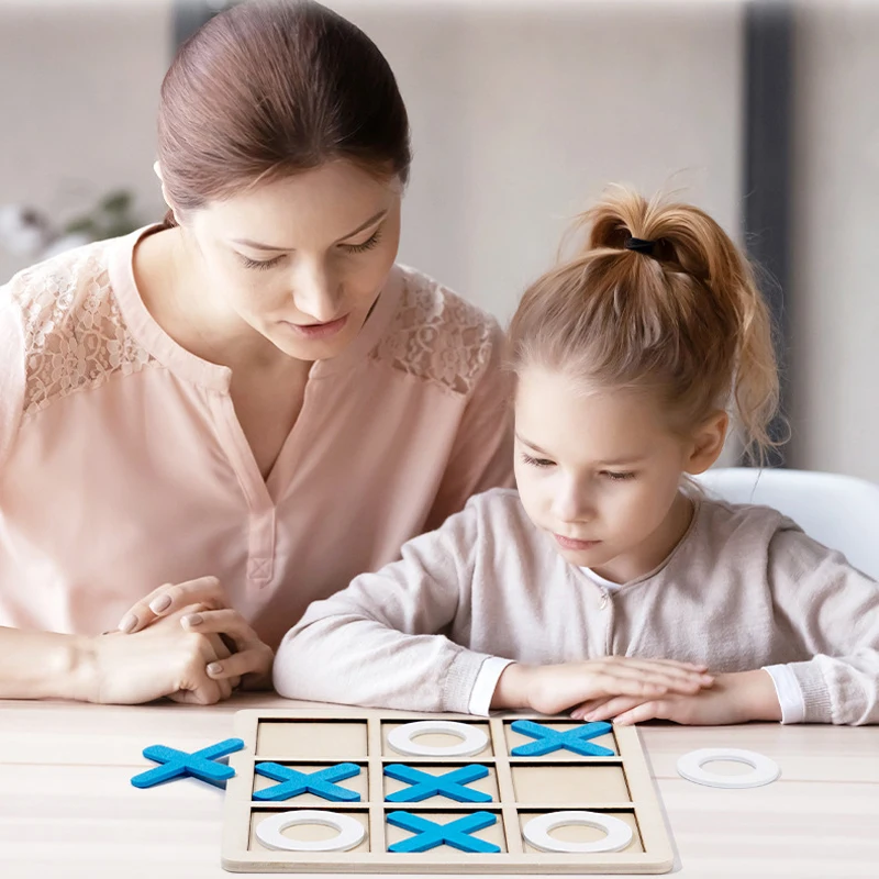 Zabawa w szachy Montessori drewniana układanka gra interakcja puzzle trening mózg nauka wczesne zabawki edukacyjne dla dzieci dzieci
