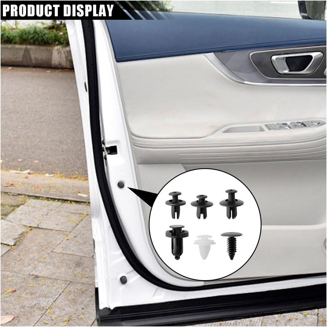 50/100PCS Plastic Car Body Trim Clips Universal Car Bumper Clips Rivets Fasteners Push Retainer Kit with Storage Box