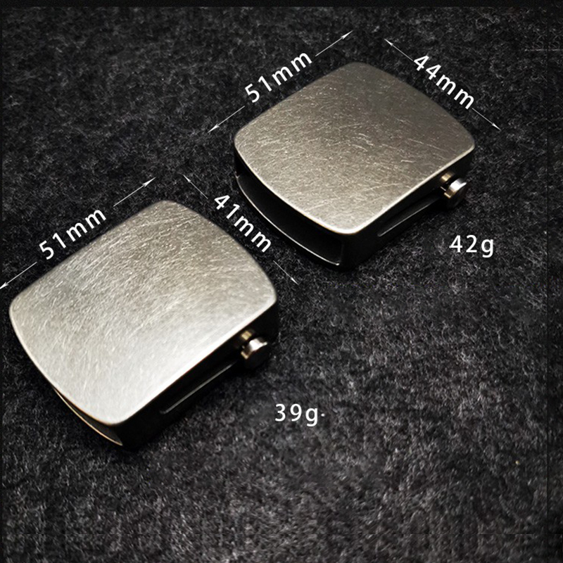 Pure Titanium Roller Leather Automatic Belt Buckle Anti-allergic External Wear Type