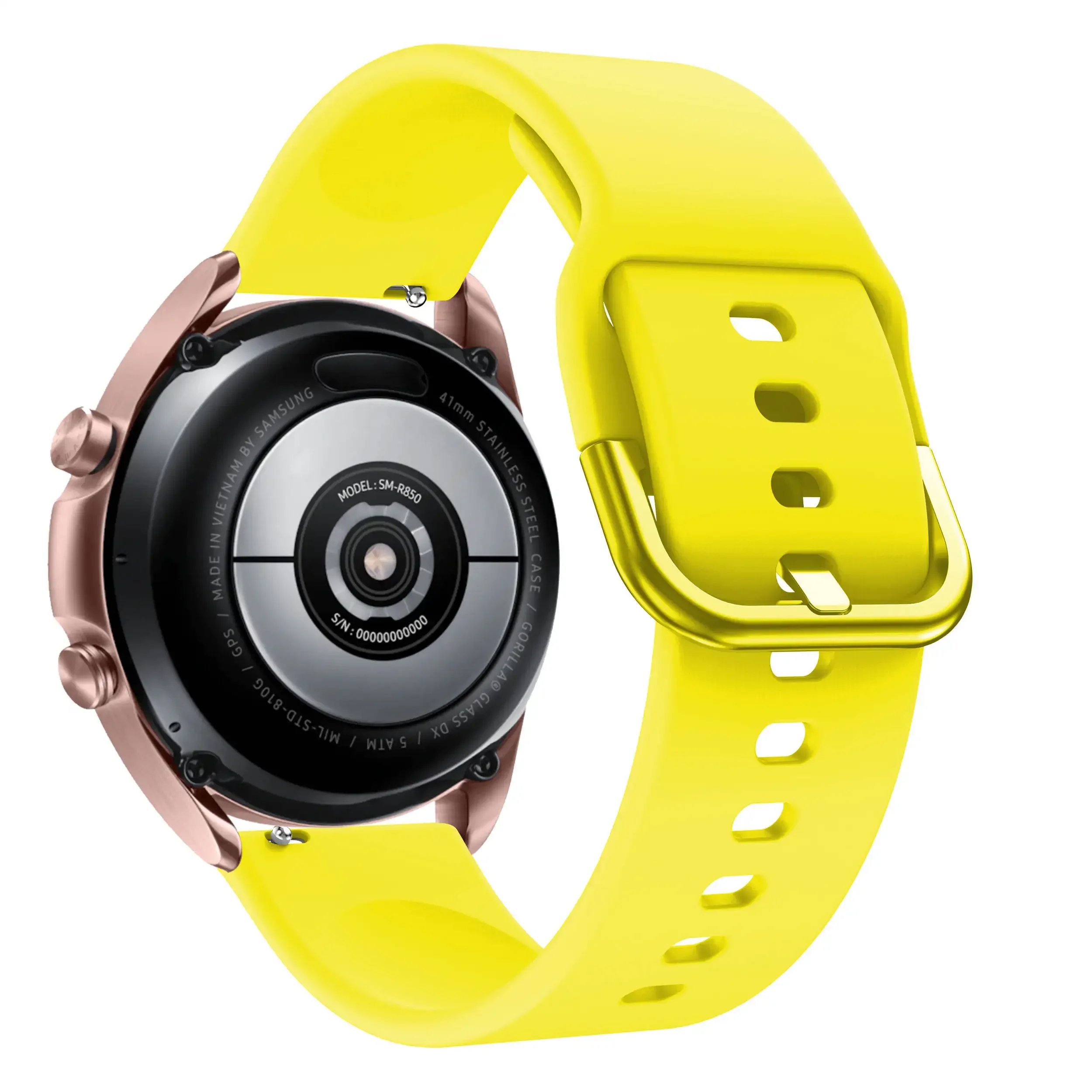 สายนาฬิกาข้อมือซิลิโคนสำหรับ Samsung Galaxy Watch 3 45มม. 41มม. 42มม. 46มม. สายรัดข้อมืออัจฉริยะแนวสปอร์ตสายนาฬิกาข้อมืออัจฉริยะ20มม. 22มม.