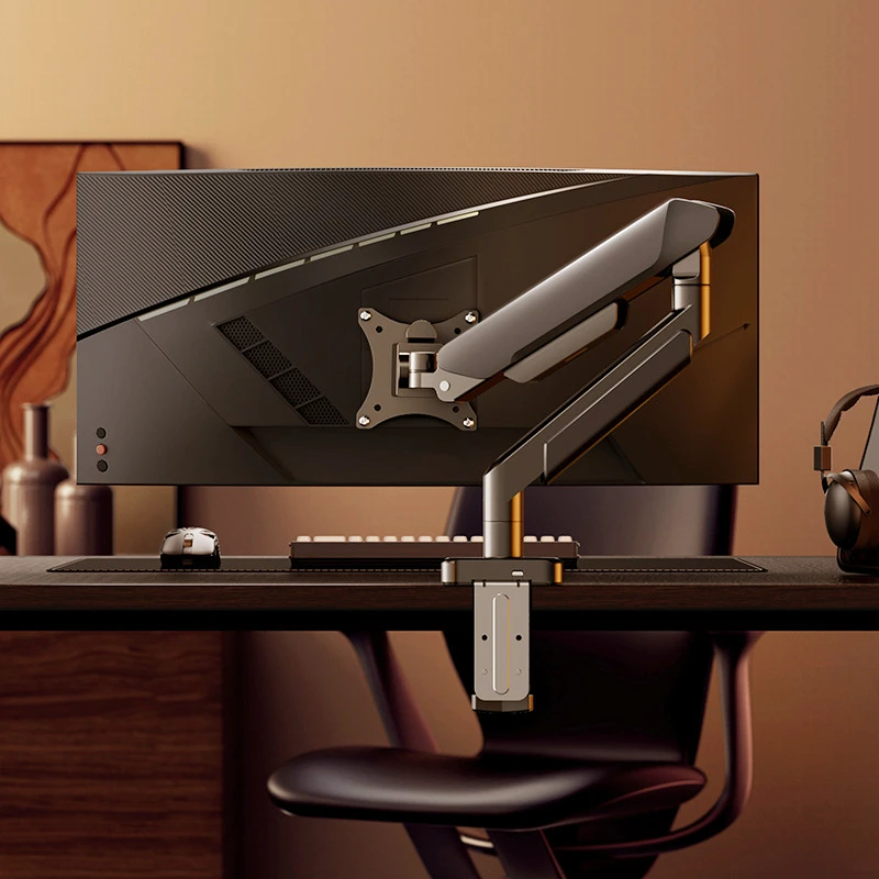Support universel pour moniteur unique jusqu'à 32 pouces et 19.8 lb par écran, support de bureau pour ordinateur, support d'ordinateur réglable