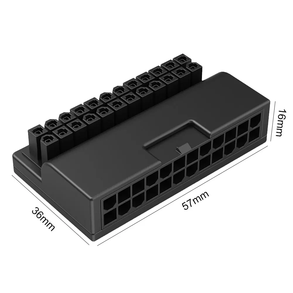 ATX 24 Pin 90 Độ Điện Cắm Bo Mạch Chủ Mainboard Nguồn Điện Cung Cấp Kết Nối Cáp Mô Đun Để Cung Cấp Điện Cáp