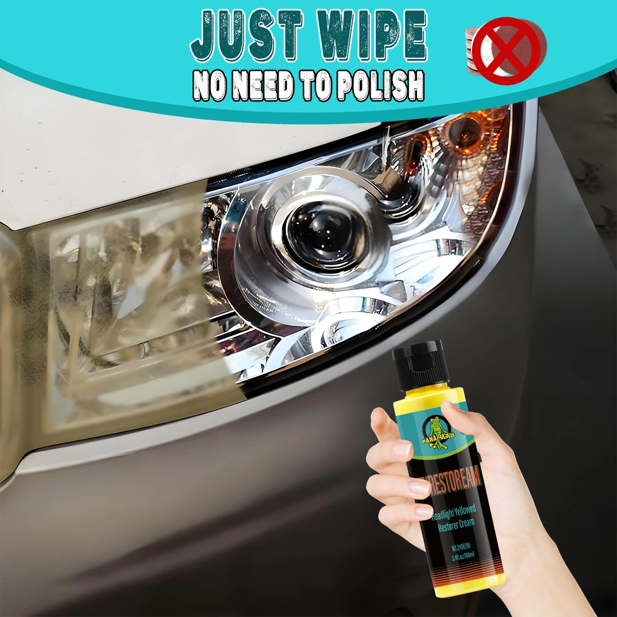 Auto Scheinwerfer Flüssigkeit Polymer Polierer Licht Restaurierung Besteam Scheinwerfer Kratzer Entferner Reparatur Reinigung Auto Teil RG316