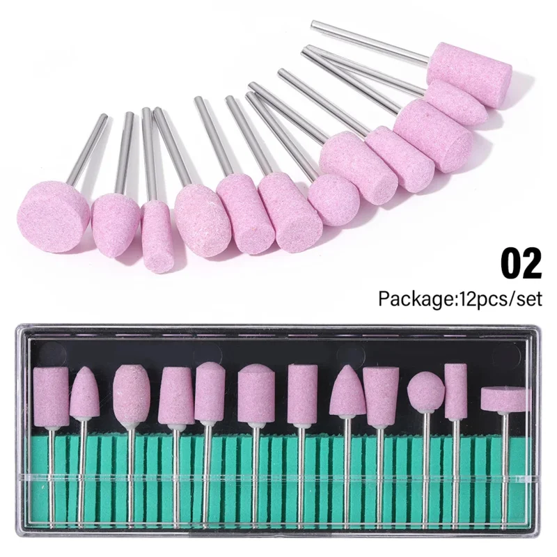 6Combination1 Conjunto de broca elétrica para unhas Máquina de perfuração esfoliante para unhas ​   Ferramenta portátil para polimento de unhas com caneta para lixa de unhas