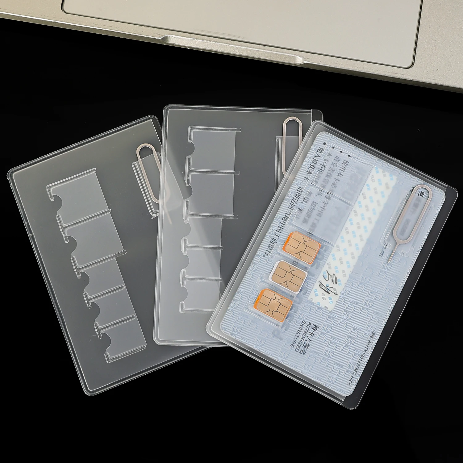 Multifunctional Portable SIM Card Ejector Memory Card Storage Bag Waterproof Anti-lost Micro Nano Cards Slots Storage Case