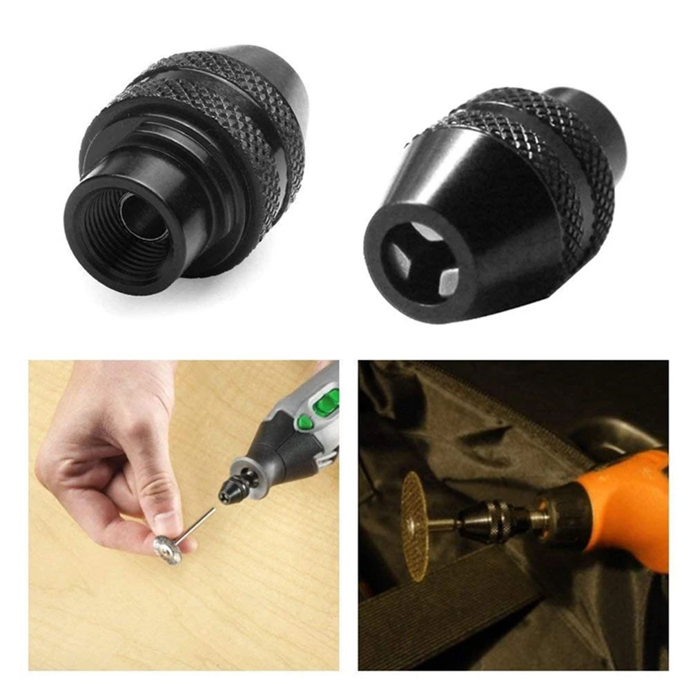 3 pz Multi Keyless Mandrino 0.8-3.2mm Mandrino Per Dremel 3000 4000 7700 8200 Utensili Rotanti Rettifica Elettrica Mandrino parti di utensili