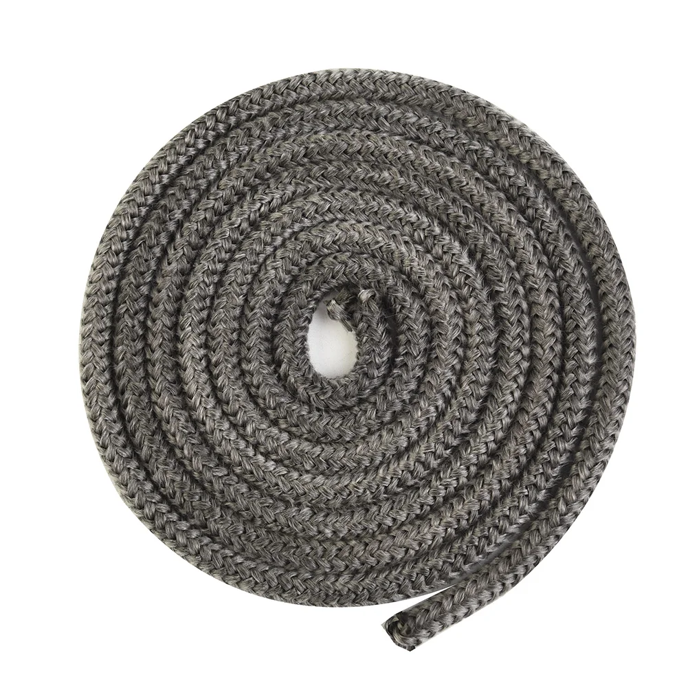 Cuerda de sellado de 6/8 Mm, 2m de longitud, resistente a altas temperaturas, ignífuga, estufa de leña, puerta de chimenea, cuerda de sellado de caldera