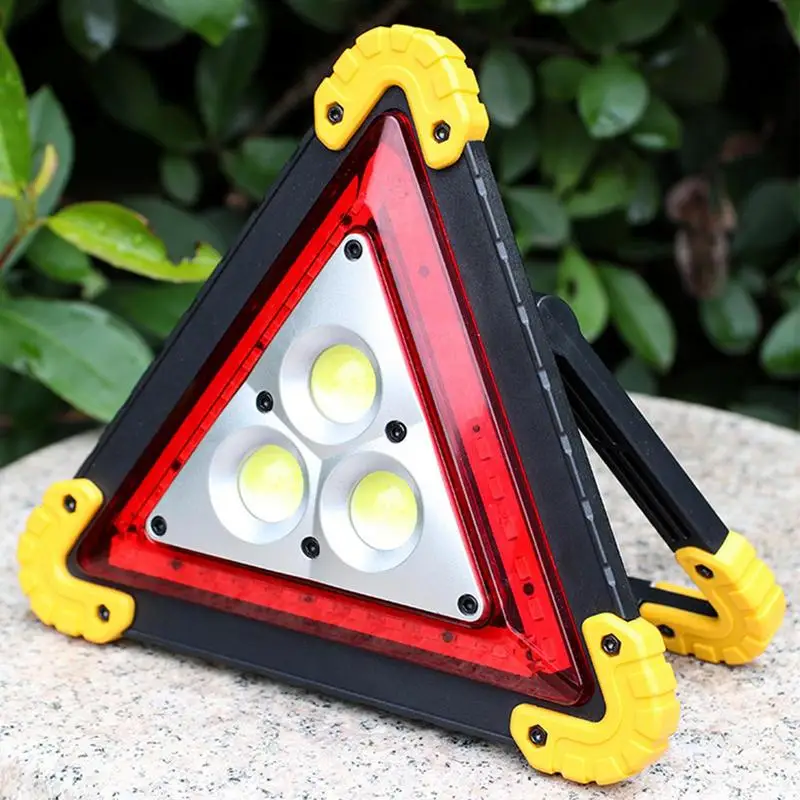 Led Warning Triangle Quick Charge Foldable Waterproof Triangles Lights Portable Bright & Eye-Catching Lightweight Safety Sign