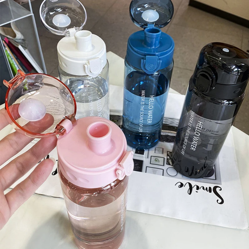 1pc Spring Summer 780ml Large Capacity Portable Water Bottle For Drinking Tea Mug Outdoor Sport Camping Supplies