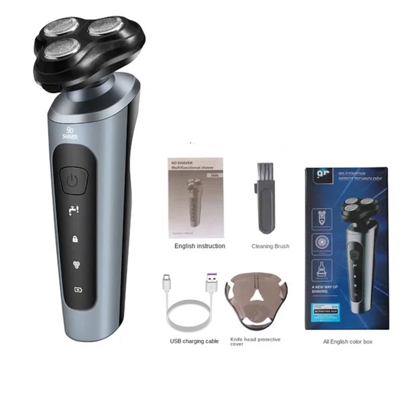 Nouveau 9D homme rasoir électrique visage rasoir USB lavage complet du corps barbe couteau Rechargeable rasoir tondeuse Rechargeable