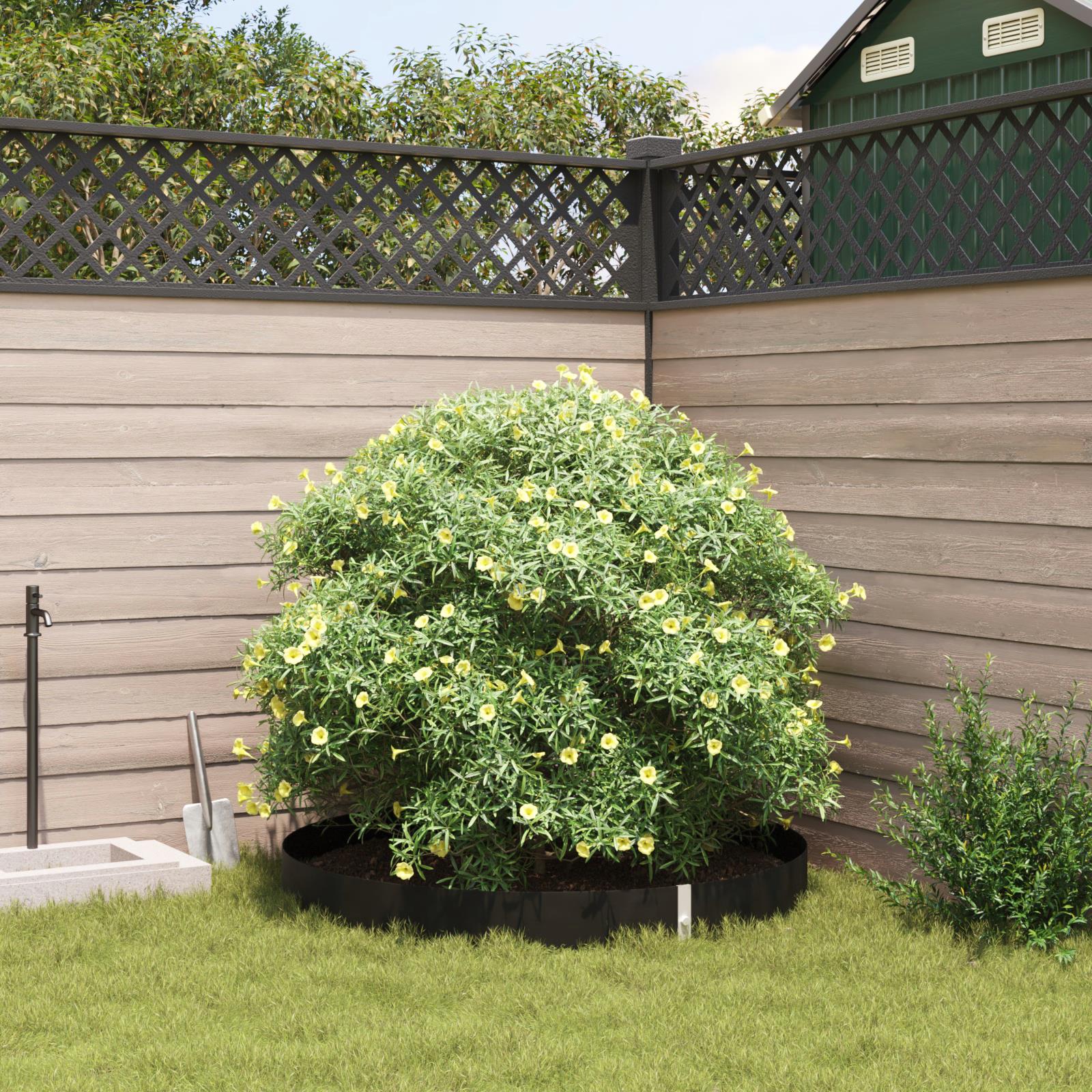Barrière racine avec rails de connexion noirs 0,7 x 10 m 1,5 mm HDPE Solution durable pour paysage de jardin