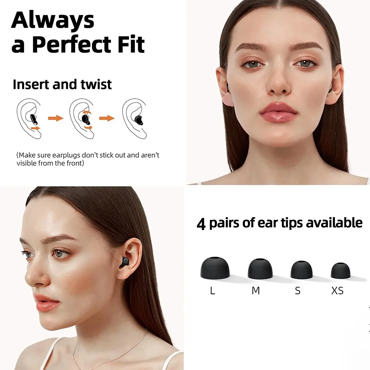 Noise-Cancelling Sleep Earplugs Ultra-Soft Reusable Hearing Protection Noise Protection Earplugs For Concerts Use At Work