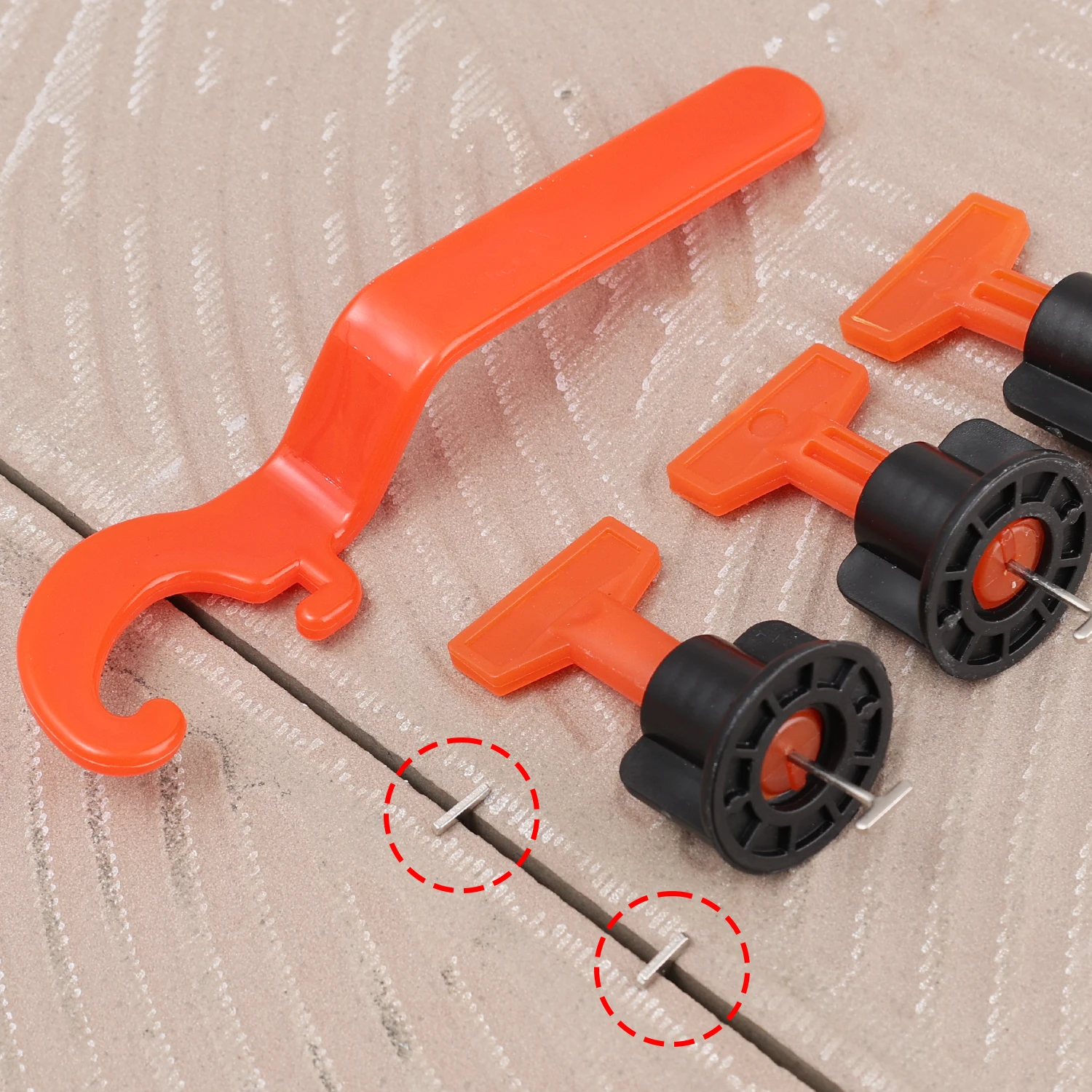 Ceramic Floor Tile Leveling Spacers Clips Reusable Porcelain Leveler System Kit for Tile Laying Wall Fixing Construction Tools